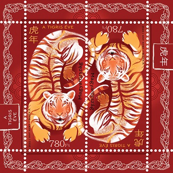 Kínai Horoszkóp - 2022 a Tigris éve - Bélyegblokk Kínai Horoszkóp - 2022 a Tigris éve - Bélyegblokk